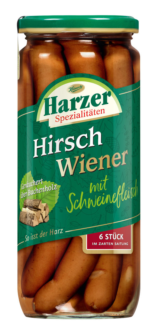 Hirsch Wiener im Glas 530 g - Keunecke