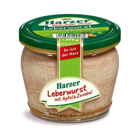 Harzer Leberwurst mit  Apfel & Zwiebel 200 g - Keunecke