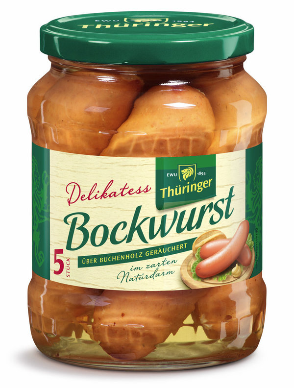 Delikatess Bockwurst 5 St. 650 g - EWU