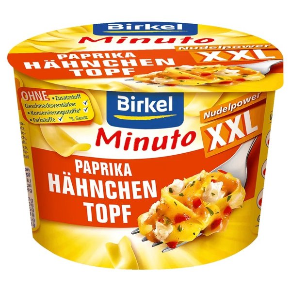 Birkel Minuto XXL Paprika Hähnchen Topf 82g
