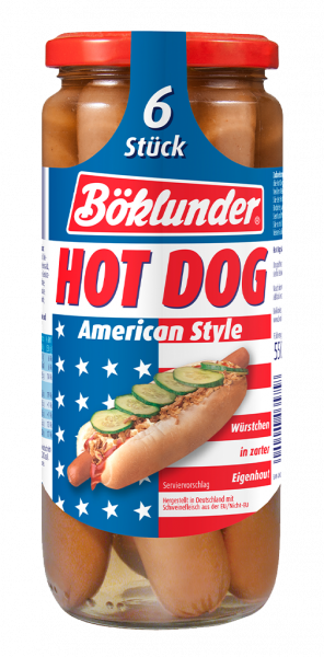Hot Dog American Style 6 St. 550 g - Böklunder